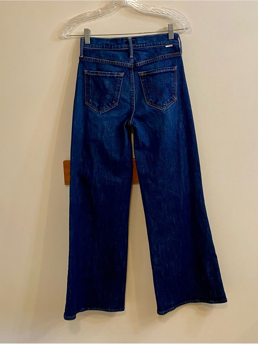 Mother The Twister Flood Clothing Optional Dark Wash Wide Leg Jeans Sz 23 - Picture 11 of 15